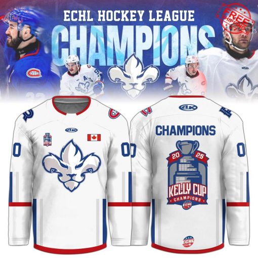 ECHL 2025 Trois-Rivieres Lions Champions Limited Hockey Jersey