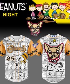 El Paso Chihuahuas 75th Anniversary Of Peanuts Special Baseball Jersey