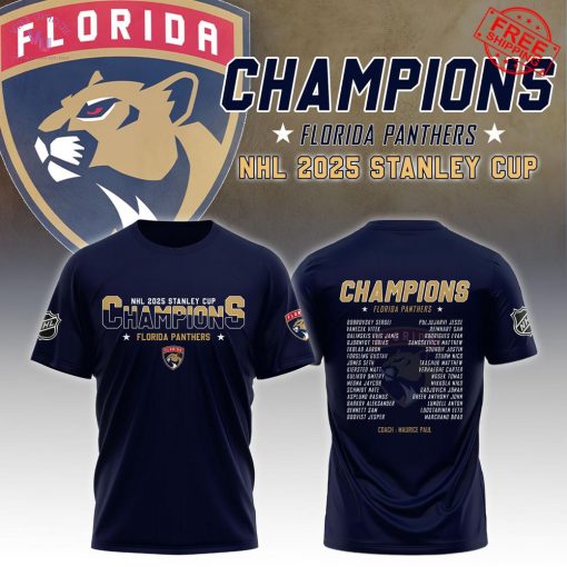 Florida Panthers NHL 2025 Stanley Cup Champions Limited Merch Collection