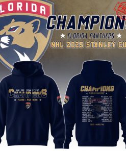 Florida Panthers NHL 2025 Stanley Cup Champions Limited Merch Collection