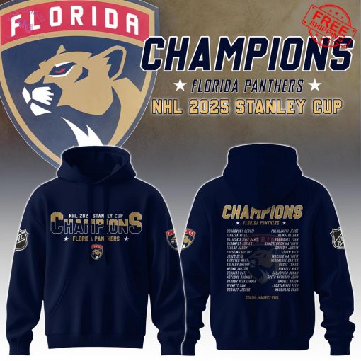 Florida Panthers NHL 2025 Stanley Cup Champions Limited Merch Collection