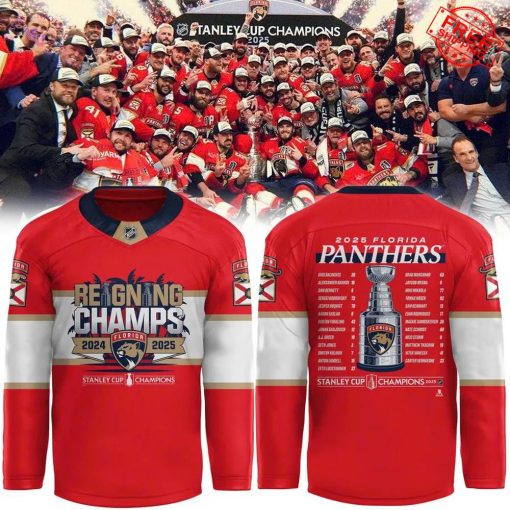 Florida Panthers Stanley Cup 2025 Champions Limited Hockey Jersey
