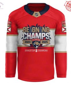 Florida Panthers Stanley Cup 2025 Champions Limited Hockey Jersey