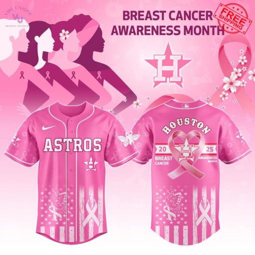 Houston Astros x Breast Cancer Awareness Month 2025 Limited Baseball Jersey