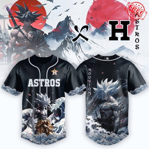 Houston Astros x Goku Ultra Instinct Mode Limited Baseball Jersey
