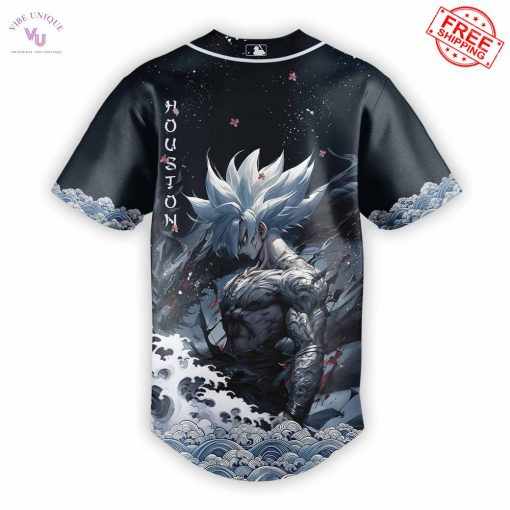 Houston Astros x Goku Ultra Instinct Mode Limited Baseball Jersey