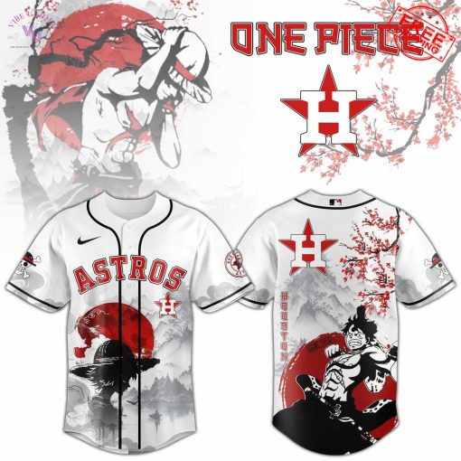 Houston Astros x One Piece Peach Blossom 2025 Limited Baseball Jersey