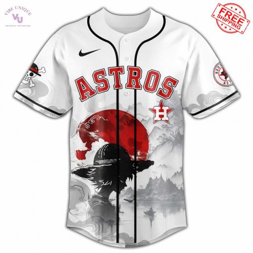 Houston Astros x One Piece Peach Blossom 2025 Limited Baseball Jersey
