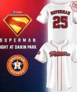Houston Astros x Superman Night At Daikin Park 2025 Limited Baseball Jersey