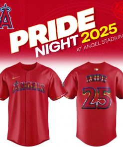 LA Angels Pride Night 2025 Limited Red Baseball Jersey