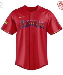 LA Angels Pride Night 2025 Limited Red Baseball Jersey