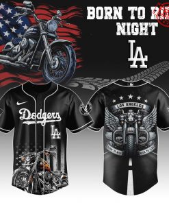 LA Dodgers Born To Ride 2025 Limited Baseball Jersey