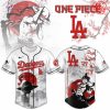 LA Dodgers x One Piece Peach Blossom 2025 Limited Baseball Jersey