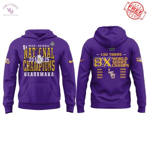 LSU Tigers 8X World Series Champions 2025 Limited Merch Collection