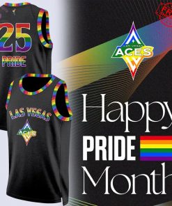 Las Vegas Aces Pride Month 2025 Special Basketball Jersey