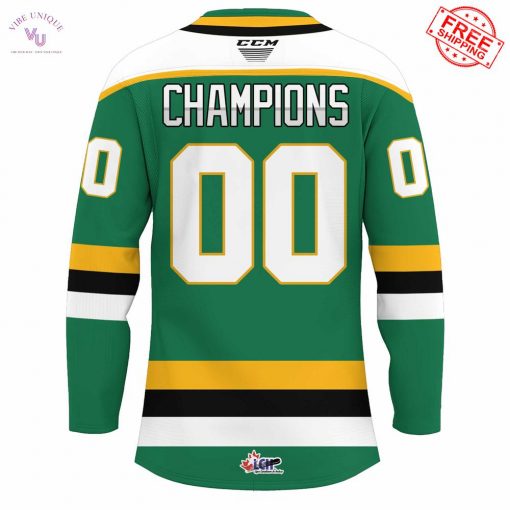 London Knights Memorial Cup Champions 2025 Limited Hockey Jersey