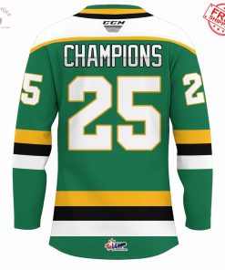 London Knights Memorial Cup Champions 2025 Limited Hockey Jersey 6