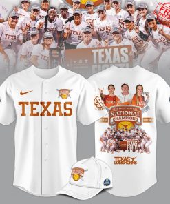 Longhorns 2025 College World Series Champions Limited Baseball Jersey