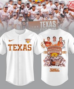 Longhorns 2025 College World Series Champions Limited Baseball Jersey