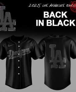 Los Angeles Dodgers 2025 Back In Black Limited Baseball Jersey