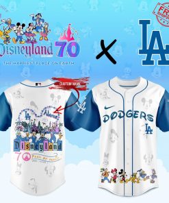 Los Angeles Dodgers Disneyland 70 Years Of Magic Limited Baseball Jersey