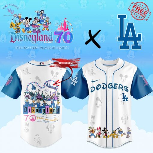 Los Angeles Dodgers Disneyland 70 Years Of Magic Limited Baseball Jersey