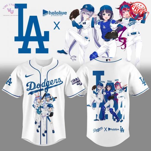 Los Angeles Dodgers x Hololive Night Limited Baseball Jersey