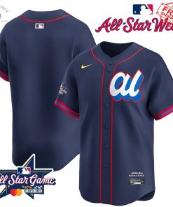 MLB All Star Game 2025 Atlanta Navy Limited Baseball Jersey