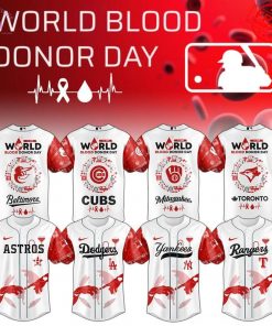 MLB All Team x World Blood Donor Day 2025 Limited Baseball Jersey