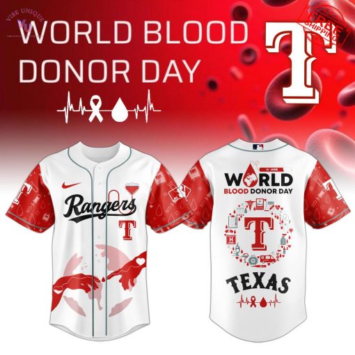 MLB All Team x World Blood Donor Day 2025 Limited Baseball Jersey