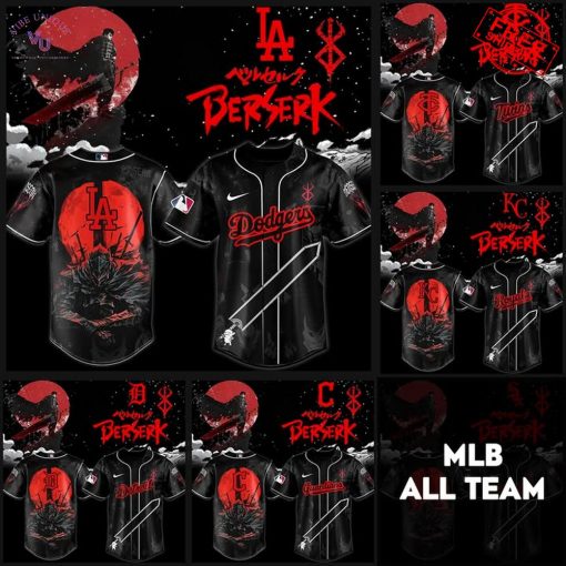 MLB x Berserk 2025 Black Version Limited Baseball Jersey