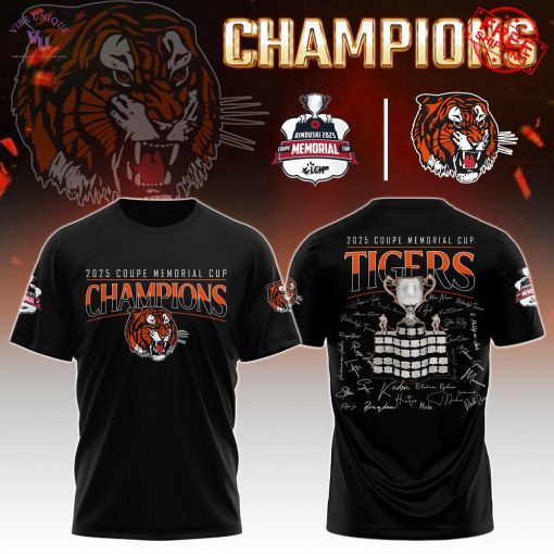 Medicine Hat Tigers 2025 Memorial Cup Champions Limited Merch Collection