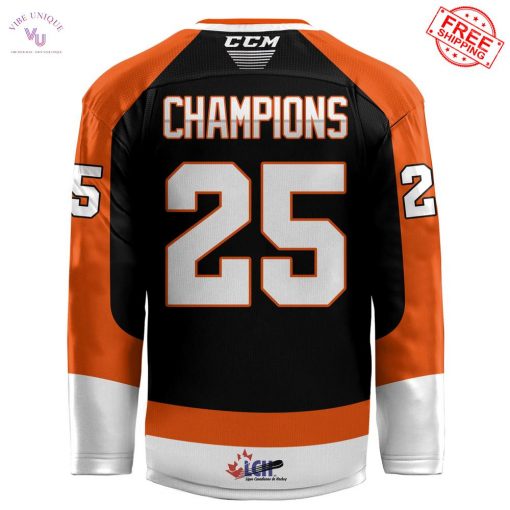 Medicine Hat Tigers Memorial Cup Champions 2025 Limited Hockey Jersey