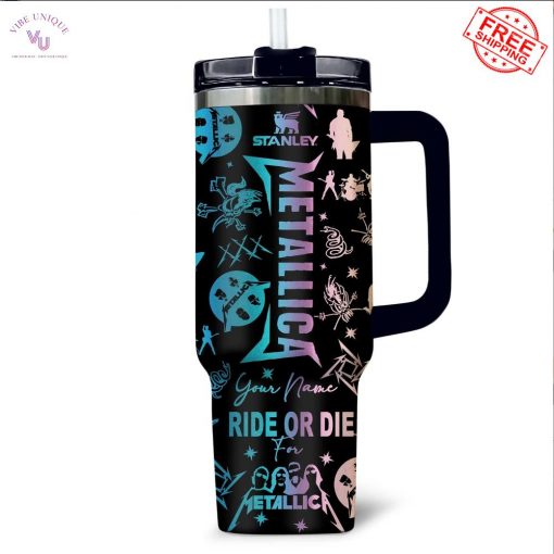 Metallica Ride Or Die Custom Name Limited Stanley Tumbler