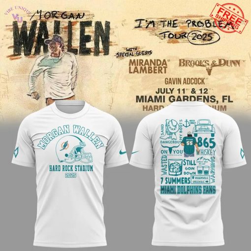 Miami Dolphins x Morgan Wallen Hard Rock Stadium Limited Merch Collection