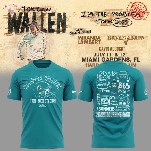 Miami Dolphins x Morgan Wallen Hard Rock Stadium Limited Merch Collection