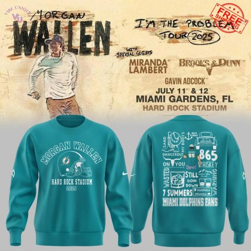 Miami Dolphins x Morgan Wallen Hard Rock Stadium Limited Merch Collection