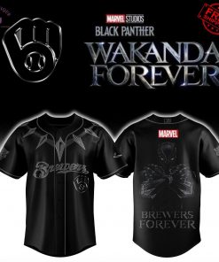Milwaukee Brewers Black Panther 2025 Limited Baseball Jersey