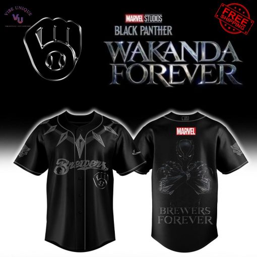 Milwaukee Brewers Black Panther 2025 Limited Baseball Jersey