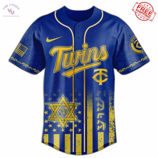 Minnesota Twins Jewish Heritage Night Special Baseball Jersey