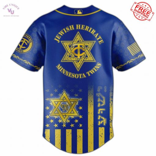 Minnesota Twins Jewish Heritage Night Special Baseball Jersey