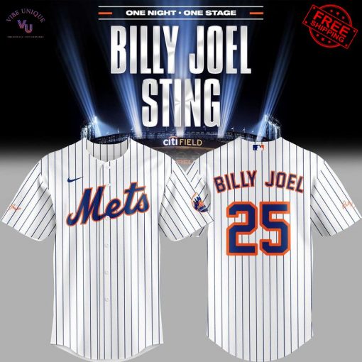 NY Mets x Billy Joel x Sting 2025 Limited Baseball Jersey