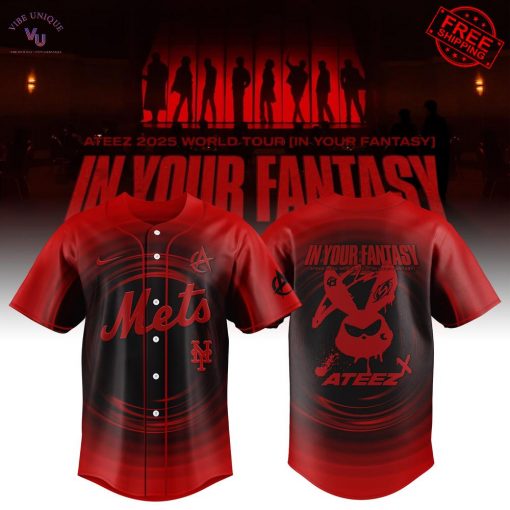 NY Mets x In Your Fantasy Ateez World Tour 2025 Limited Baseball Jersey