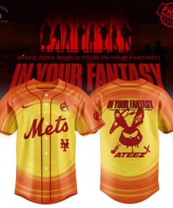 NY Mets x In Your Fantasy Ateez World Tour 2025 Limited Baseball Jersey