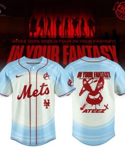 NY Mets x In Your Fantasy Ateez World Tour 2025 Limited Baseball Jersey 3