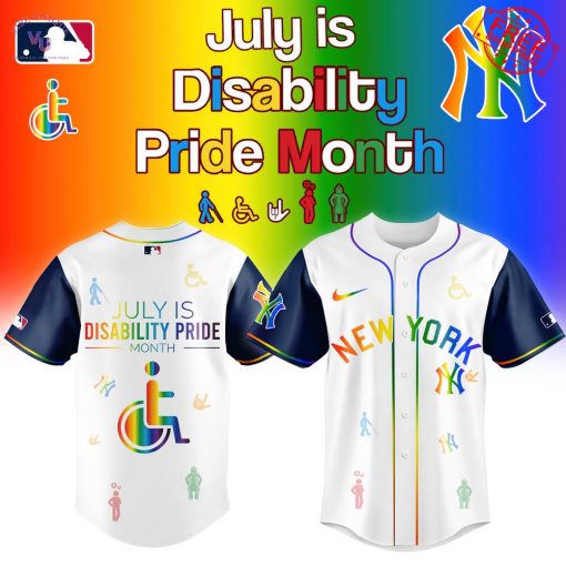 NY Yankees Disability Pride Month 2025 Limited Baseball Jersey