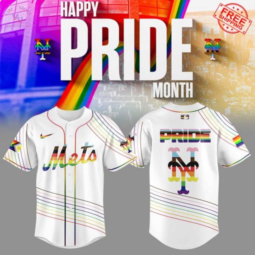 New York Mets Happy Pride Month 2025 Limited Baseball Jersey