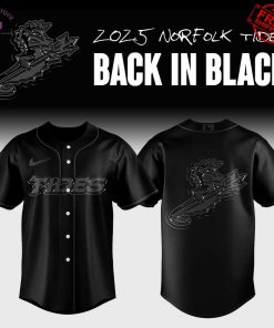 Norfolk Tides 2025 Back In Black Limited Baseball Jersey