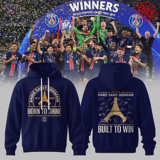 Paris Saint Germain C1 Champions 2025 Build To Win Limited Hoodie