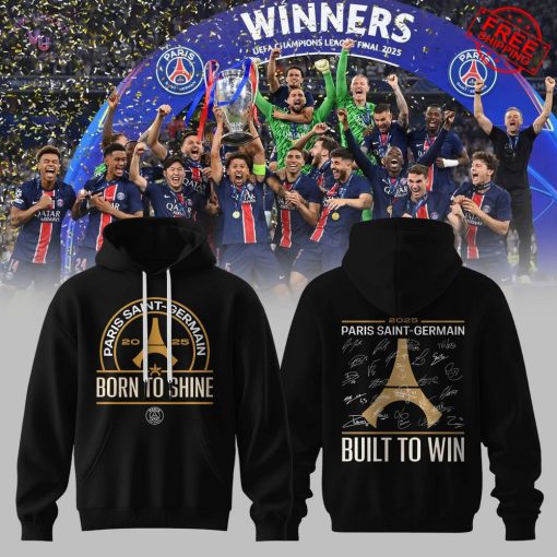Paris Saint Germain C1 Champions 2025 Build To Win Limited Hoodie